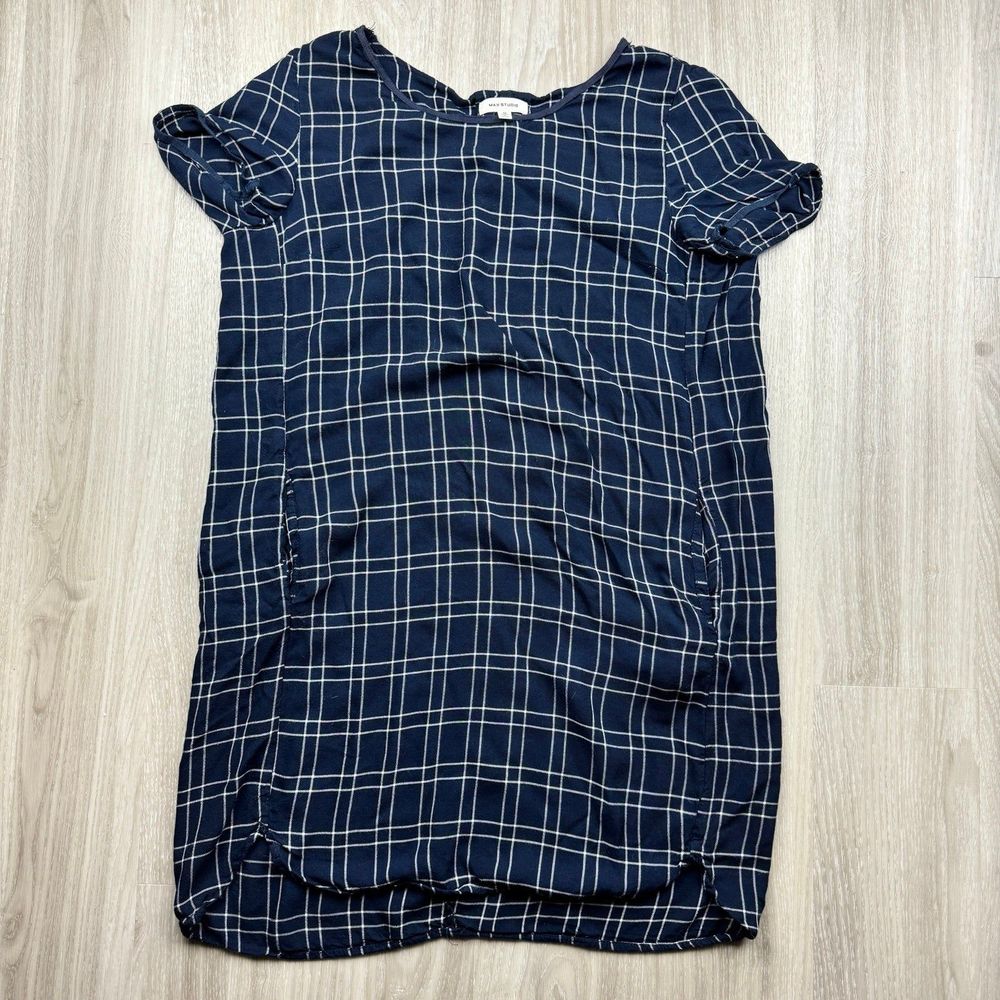 Max Studio Plaid Shirt Dress